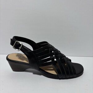 Bella Vita Women’s Seble Black Slingback Sandals, Size 6 Wide